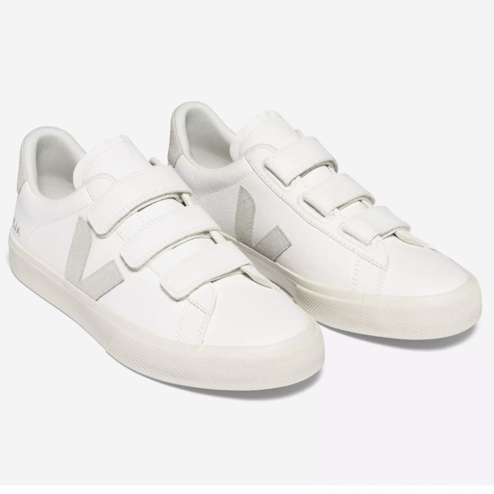 Veja White Recife Velcro Sneakers